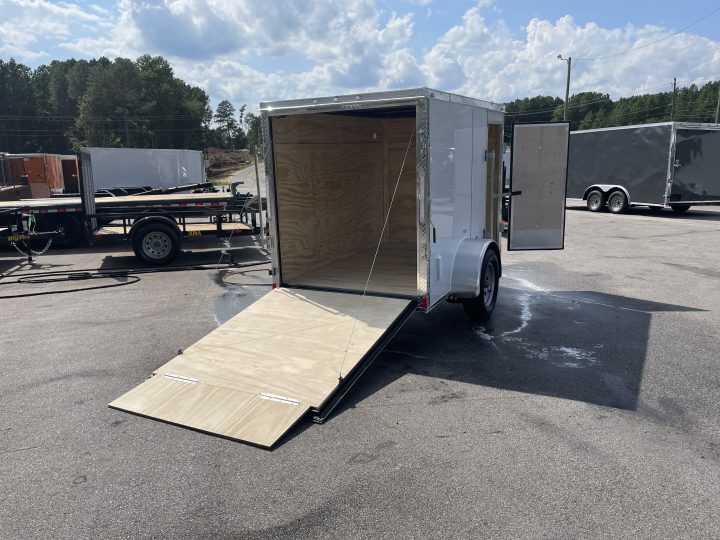5x8- White - Ramp door - Image 4
