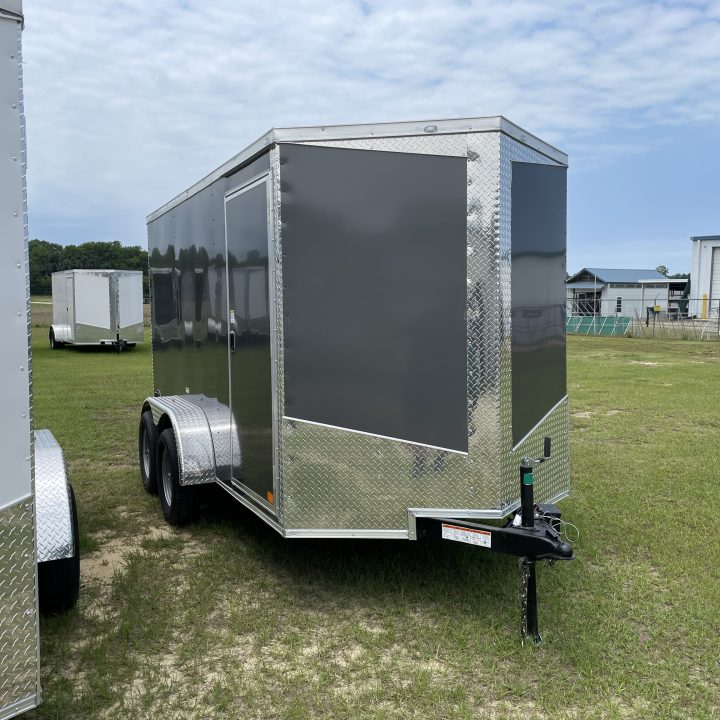 6x12 Tandem axle - Charcoal - Polycore