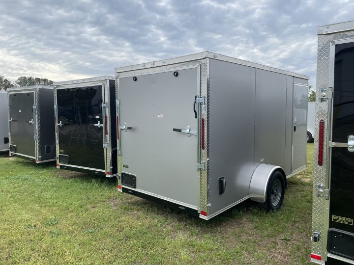 6x12 - Silver poly - Ramp - Single Axle - Image 2