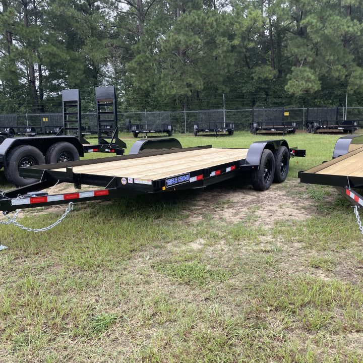 7x18 wood deck Car hauler - Triple Crown