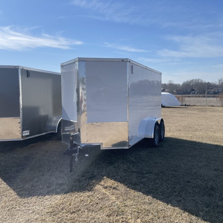 6x12 - Tandem Axle - White