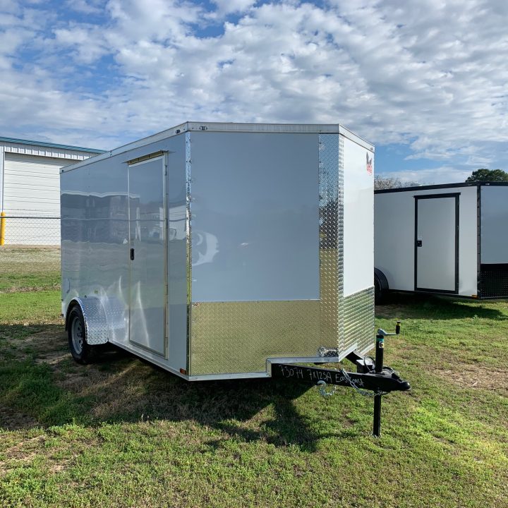 7x12 - Single Axle - White