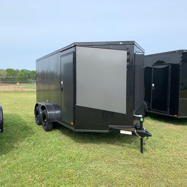 7x12 Tandem Axle - Charcoal Blackout
