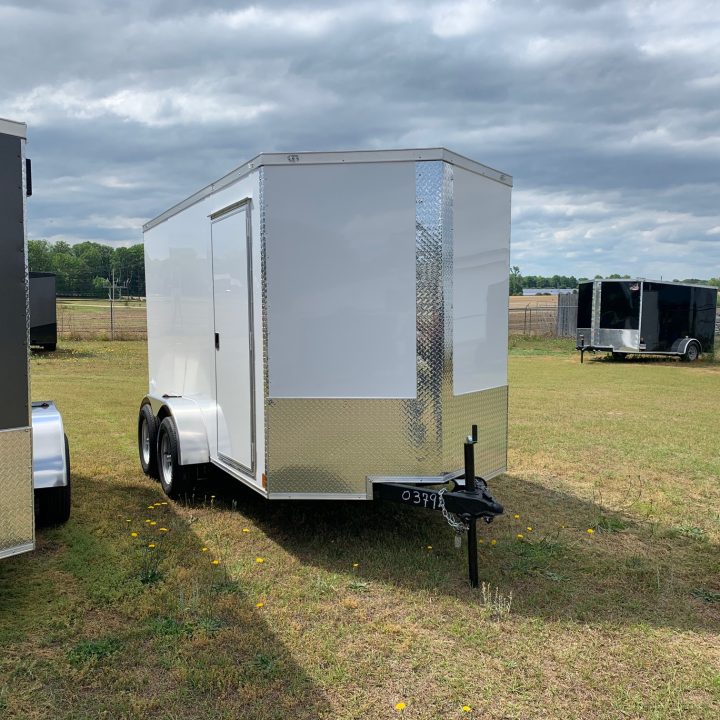 6x12 - Tandem Axle - White